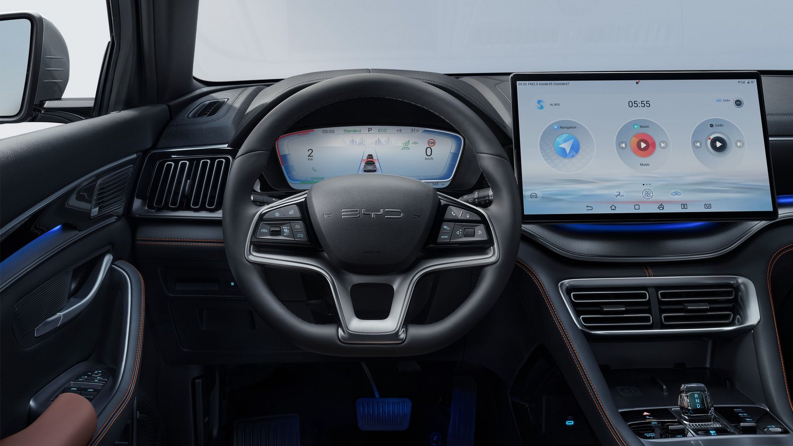 BYD SEAL U DM-i Armaturenbrett aus Fahrersicht